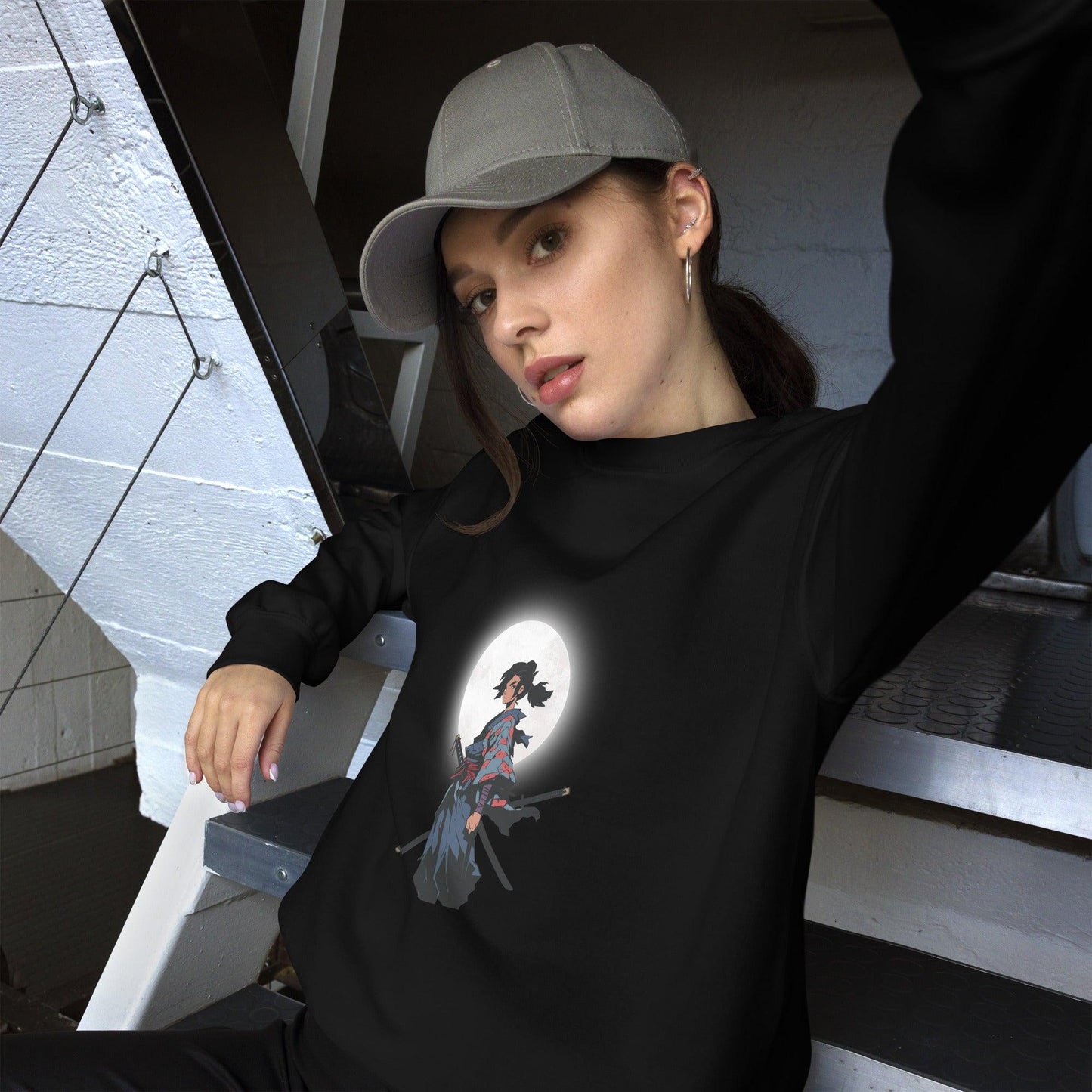 Sweatshirt "Samouraï Moon" - Koolmi