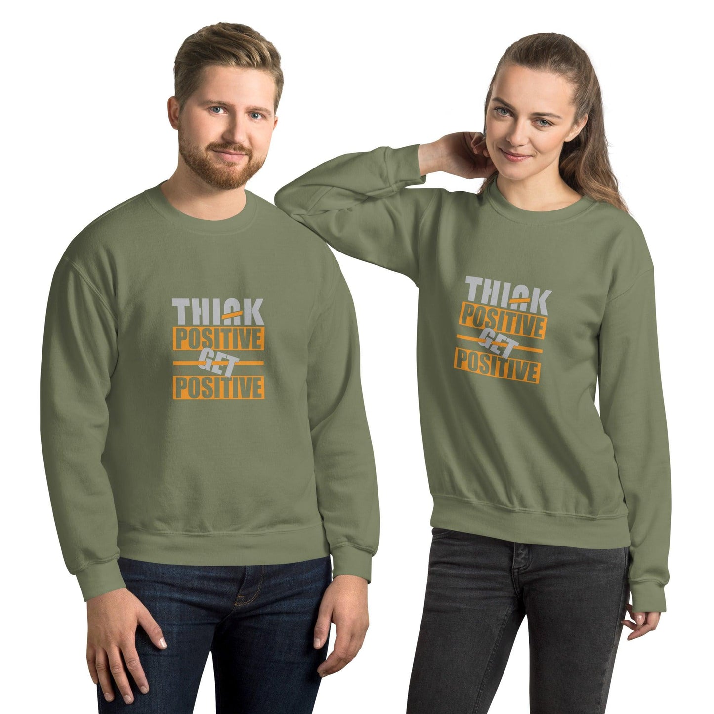 Sweatshirt "Think Positive Get Positive" - Koolmi