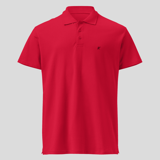 POLO FEMME ROUGE BRODÉ - Koolmi