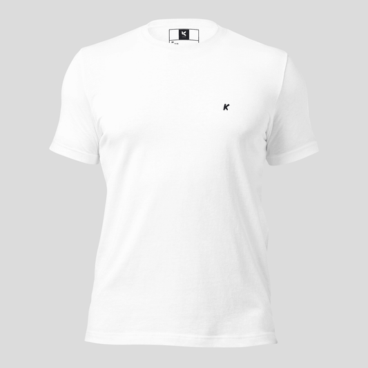 T-SHIRT HOMME BLANC BRODÉ - Koolmi