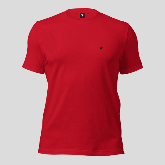 T-SHIRT HOMME ROUGE BRODÉ - Koolmi