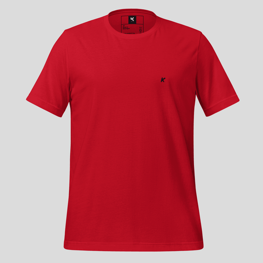 T-SHIRT FEMME ROUGE BRODÉ - Koolmi