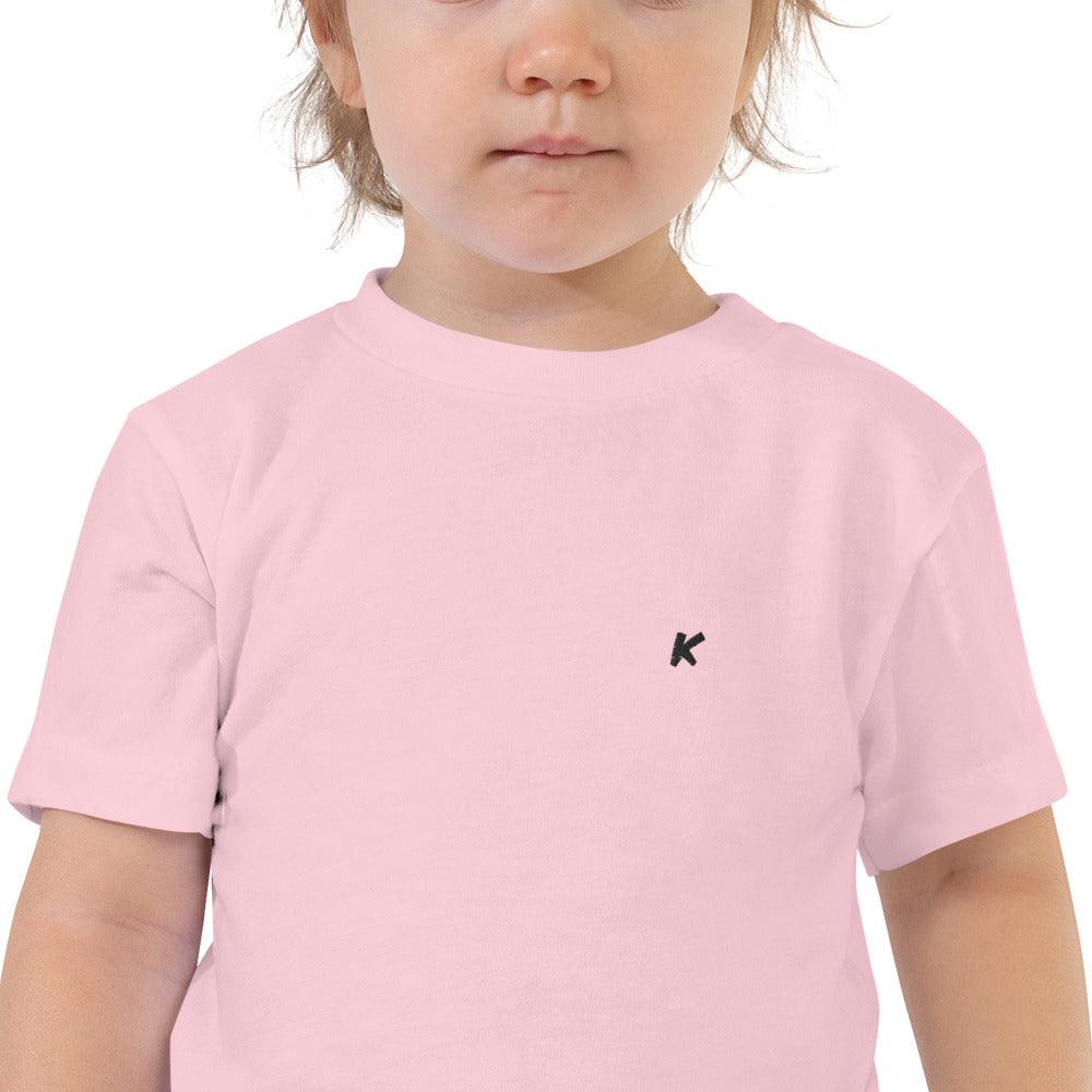 T-SHIRT FILLE ROSE BRODÉ - Koolmi