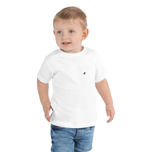 T-SHIRT GARÇON BLANC BRODÉ - Koolmi