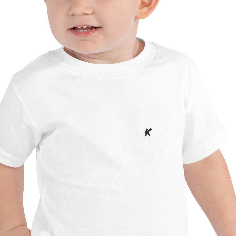 T-SHIRT GARÇON BLANC BRODÉ - Koolmi