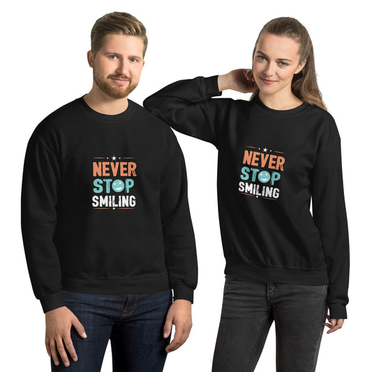 Sweatshirt "Never Stop Smiling" - Koolmi