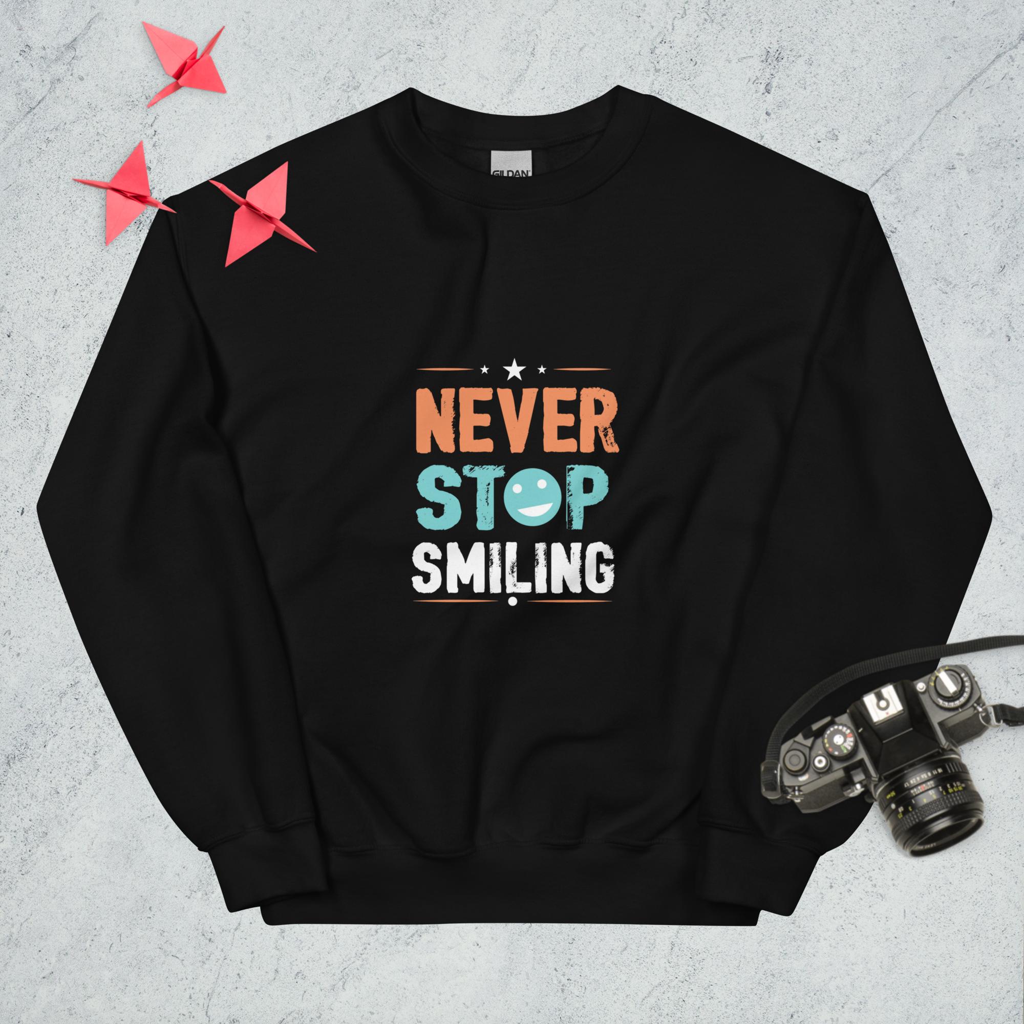 Sweatshirt "Never Stop Smiling" - Koolmi