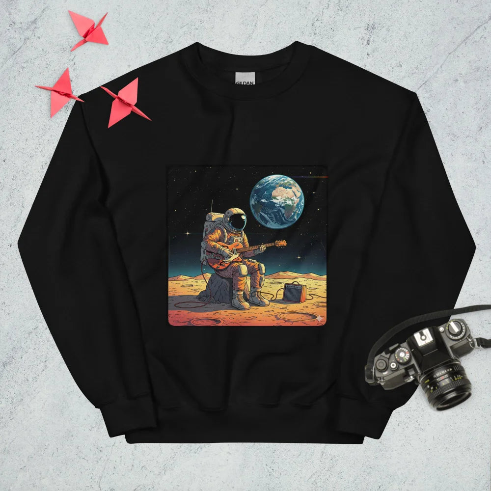 Sweatshirt "An Astronaut Playing Guitar On The Moon"