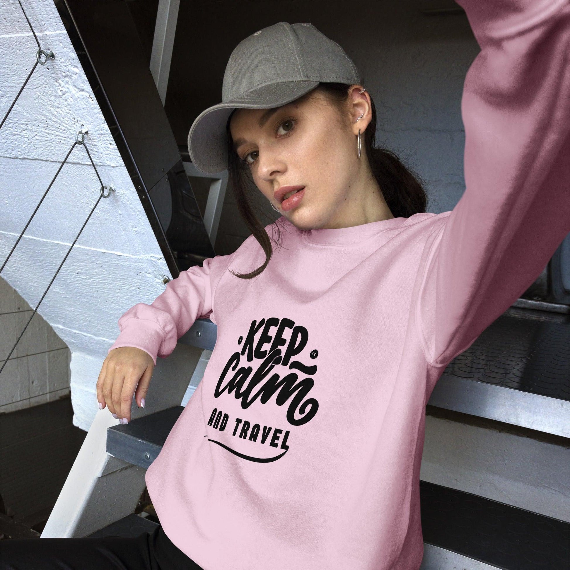 Sweatshirt "Keep Calm And Travel" - Koolmi