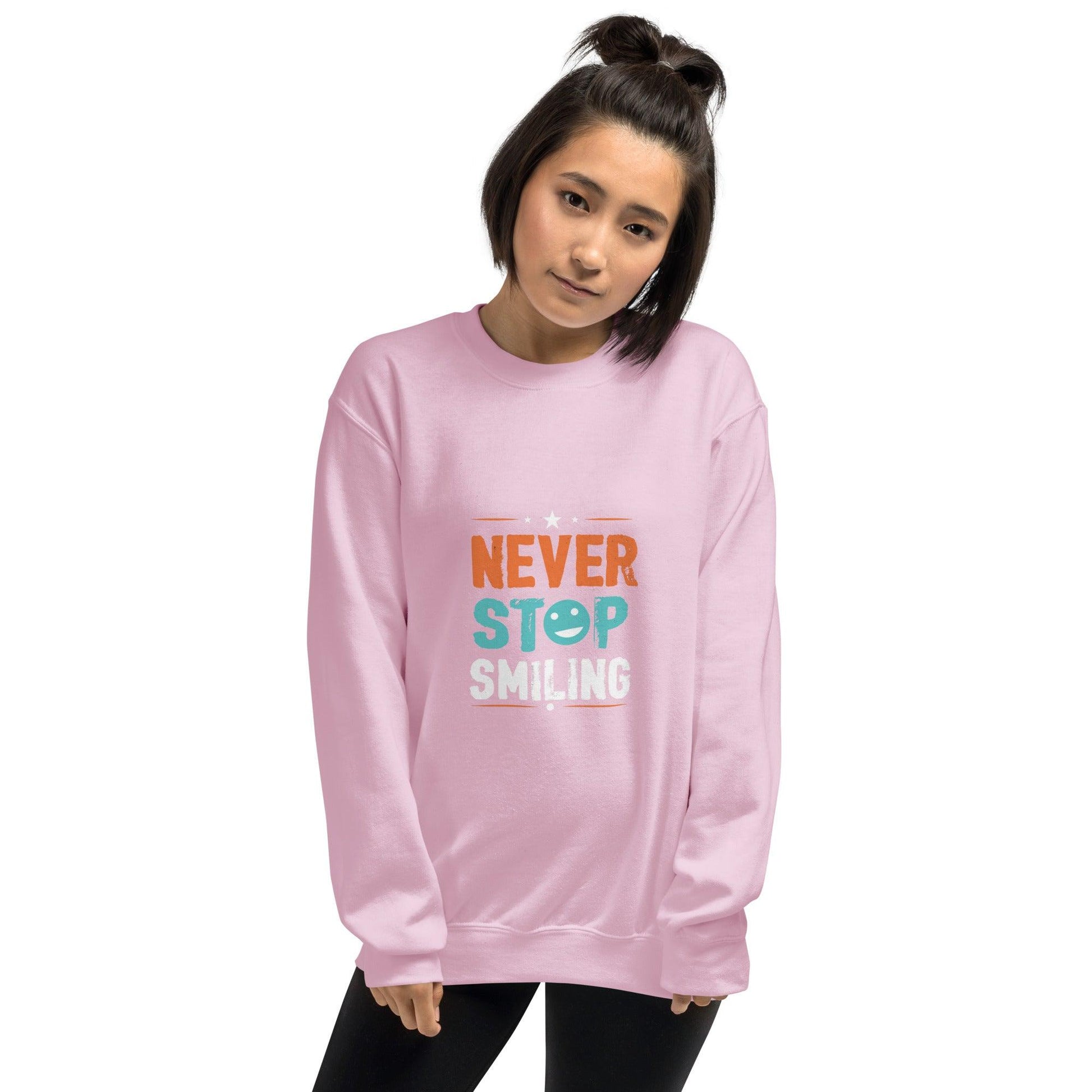 Sweatshirt "Never Stop Smiling" - Koolmi