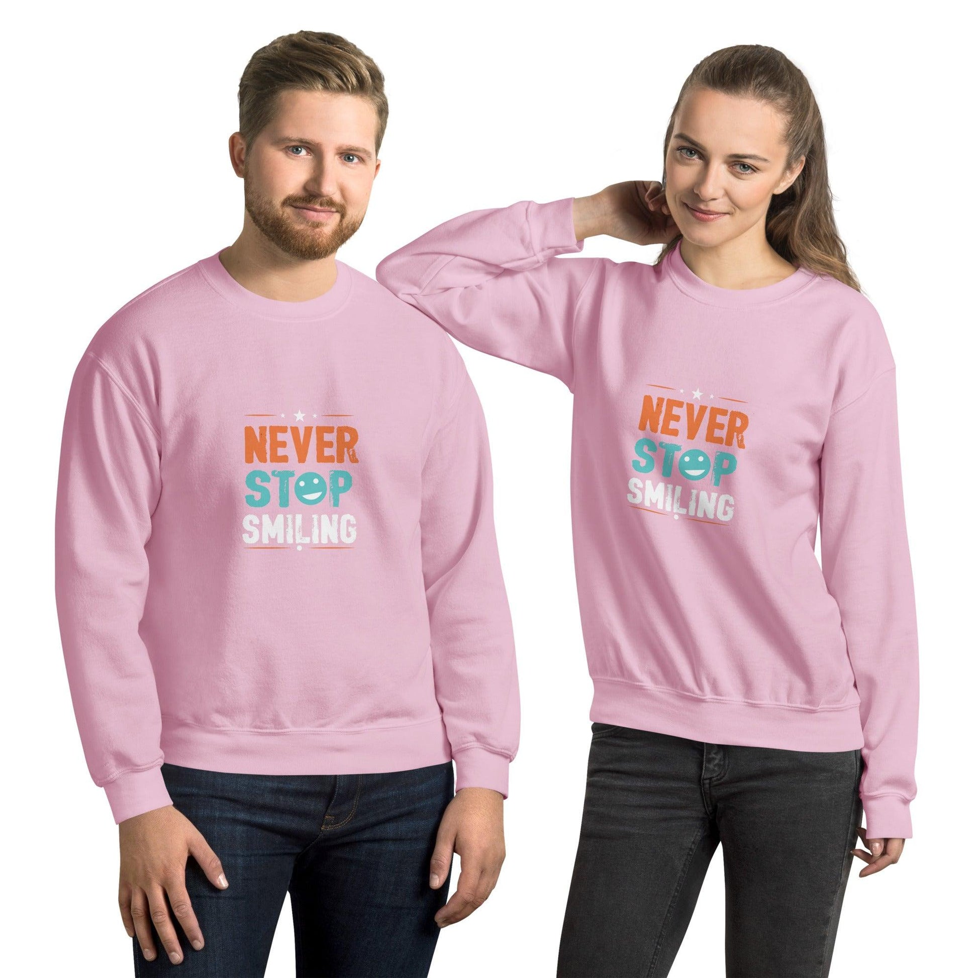 Sweatshirt "Never Stop Smiling" - Koolmi