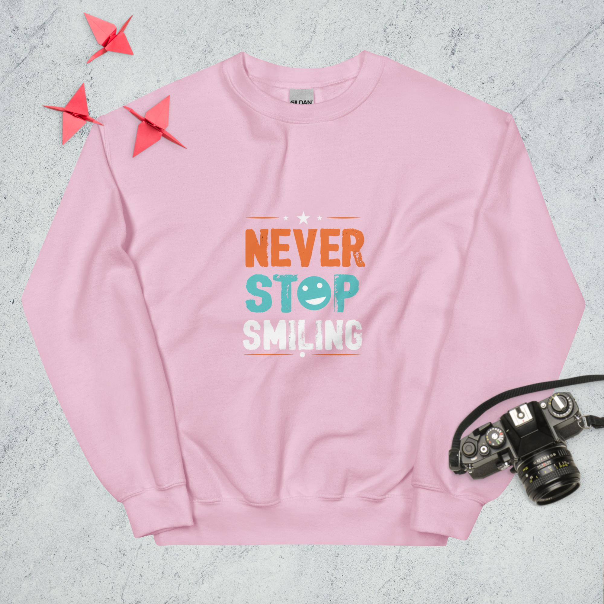 Sweatshirt "Never Stop Smiling" - Koolmi