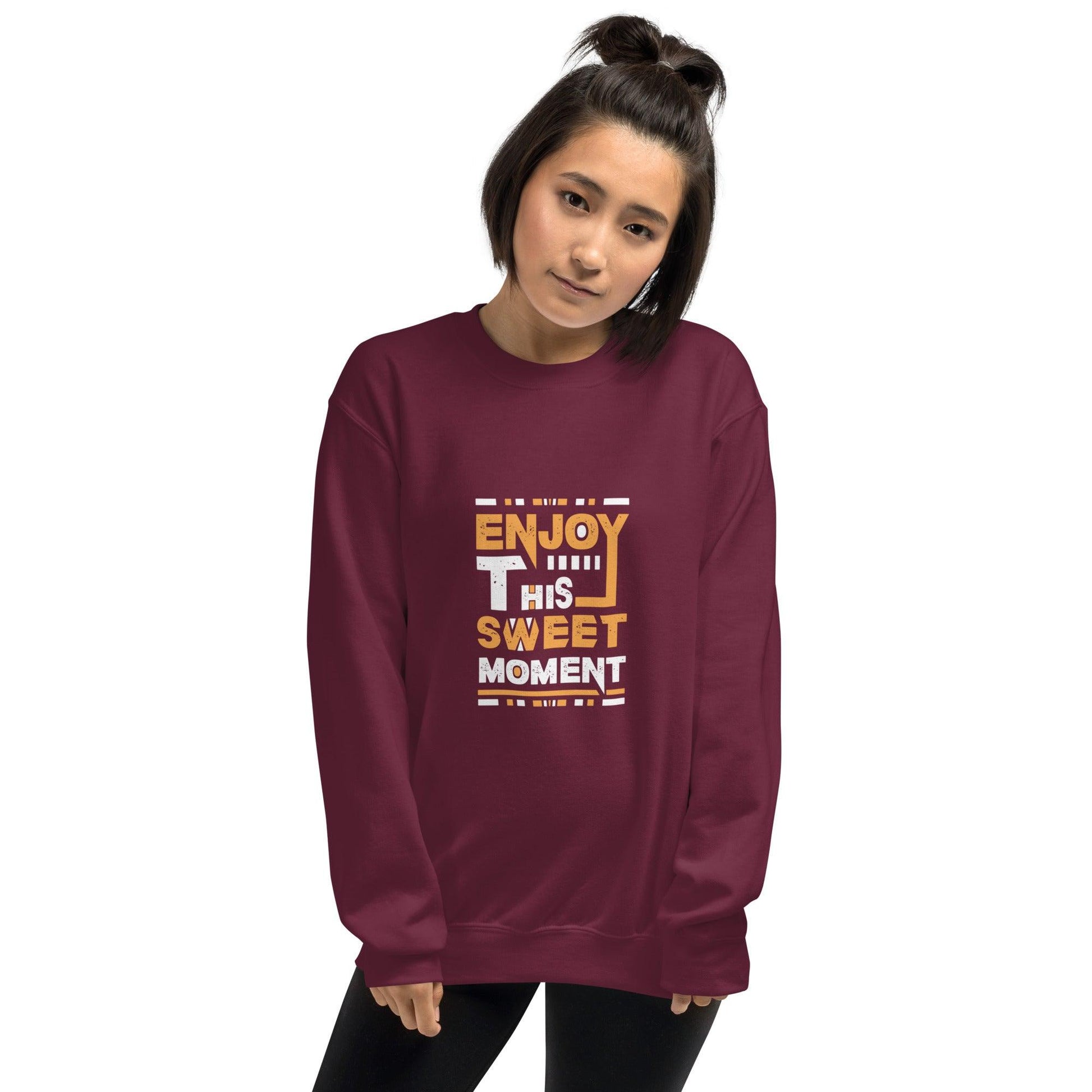 Sweatshirt "Enjoy This Sweet Moment" - Koolmi
