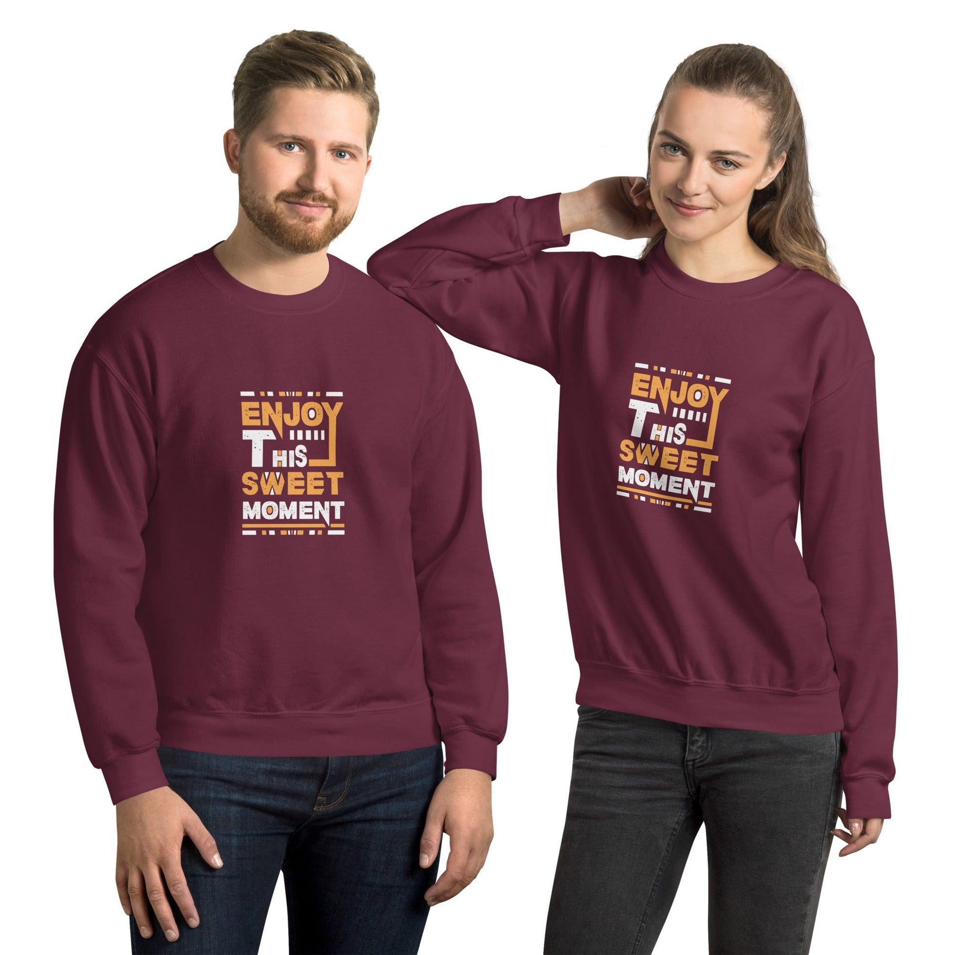 Sweatshirt "Enjoy This Sweet Moment" - Koolmi