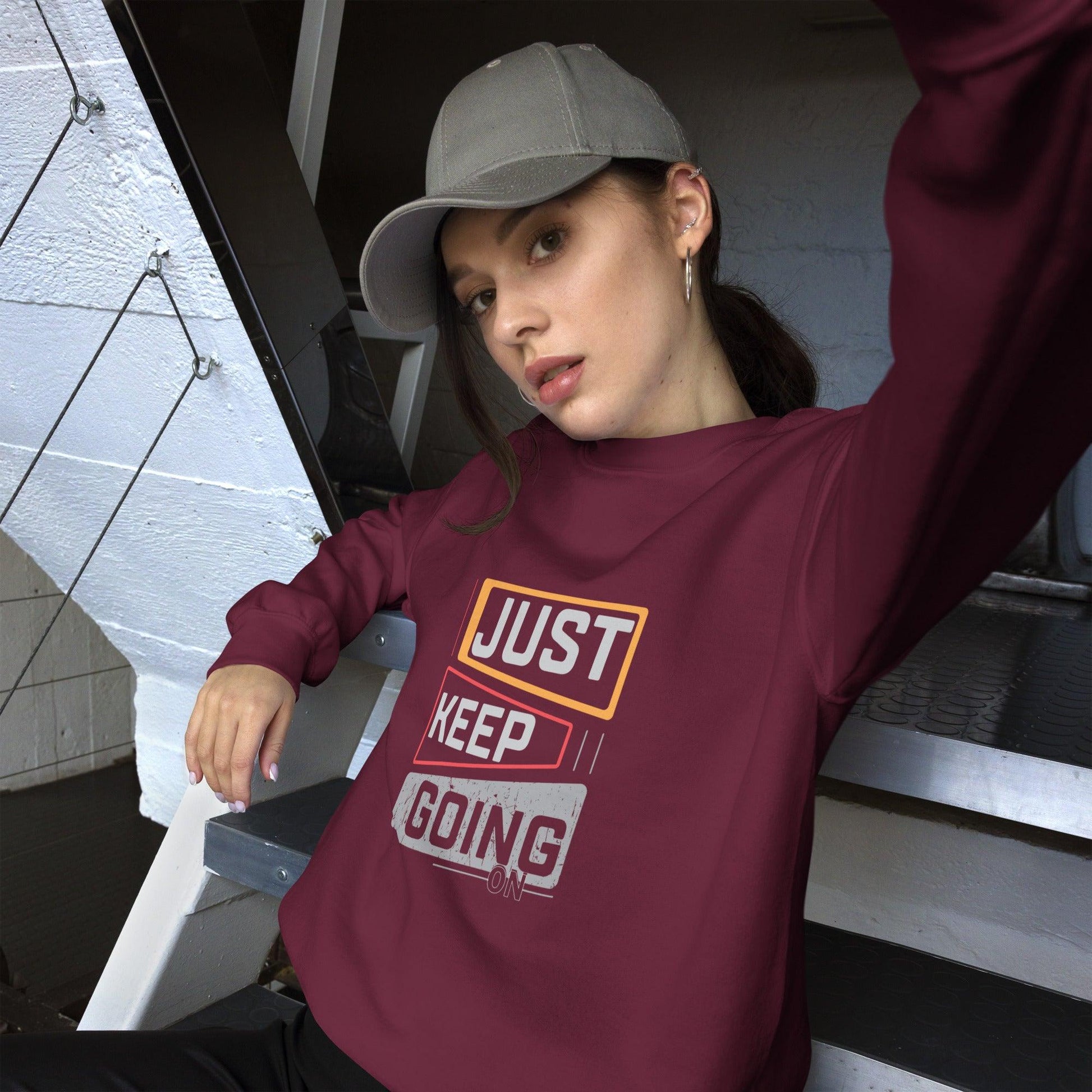 Sweatshirt "Just Keep Going" - Koolmi
