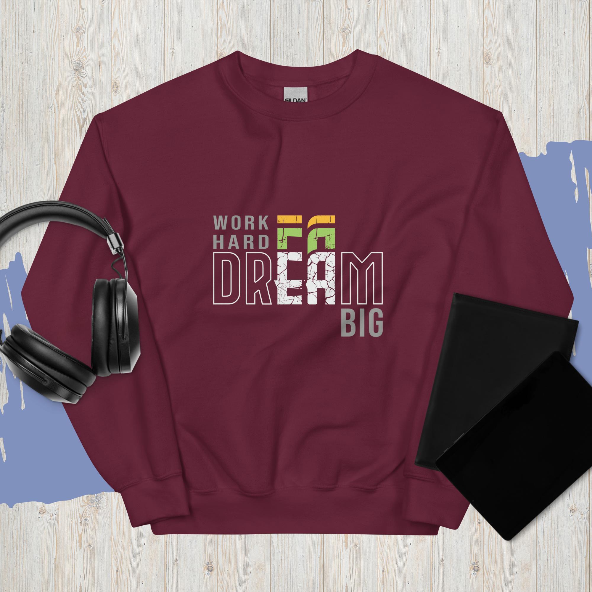 Sweatshirt "Work Hard Dream Big" - Koolmi