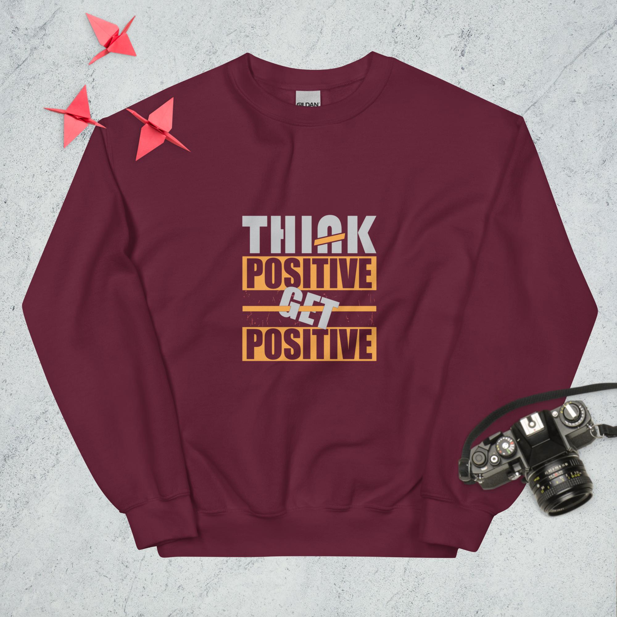 Sweatshirt "Think Positive Get Positive" - Koolmi