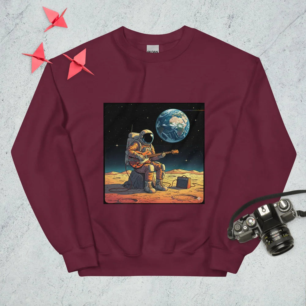 Sweatshirt "An Astronaut Playing Guitar On The Moon"