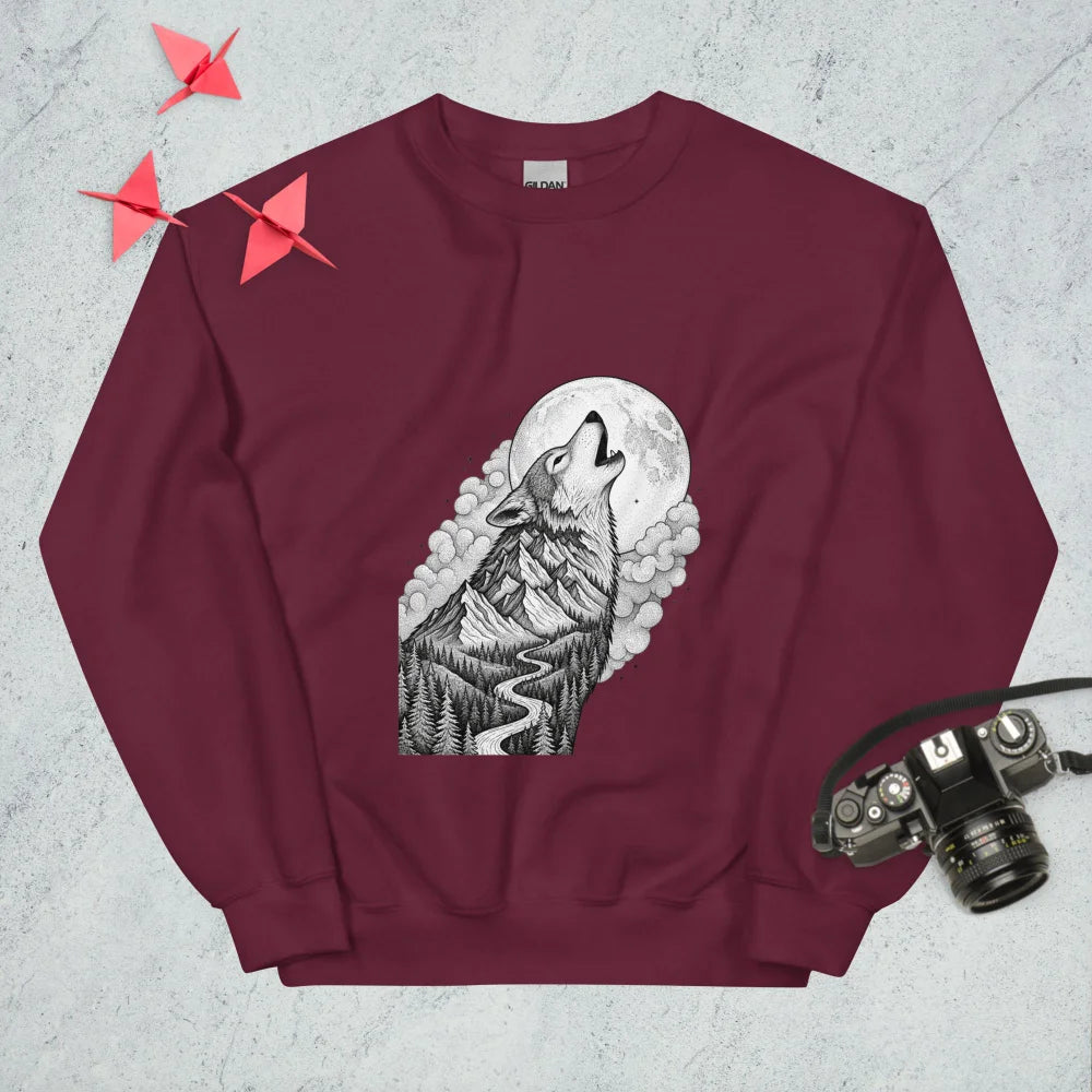 Sweatshirt "A Howling Wolf"