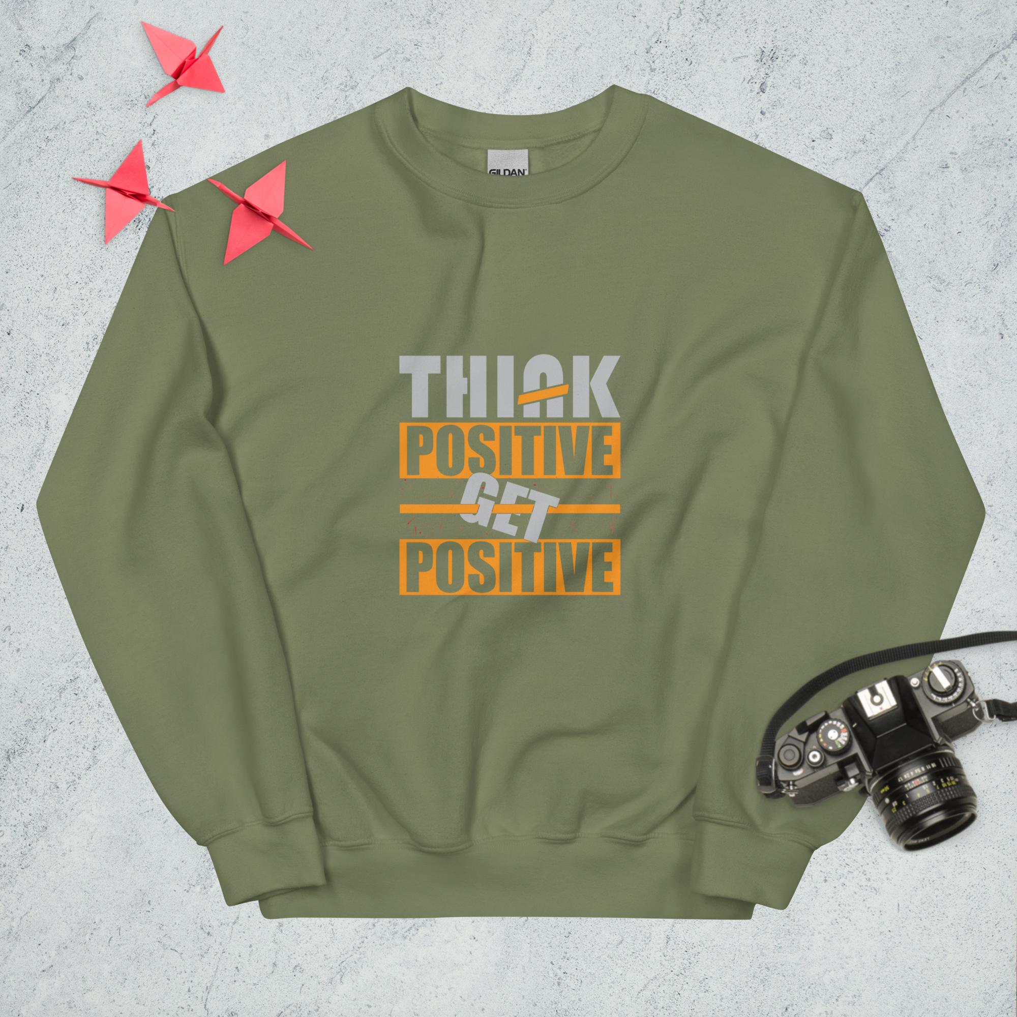 Sweatshirt "Think Positive Get Positive" - Koolmi