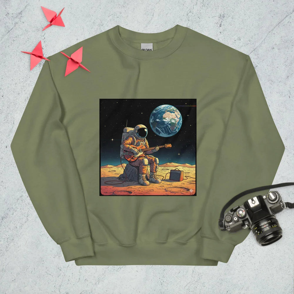 Sweatshirt "An Astronaut Playing Guitar On The Moon"