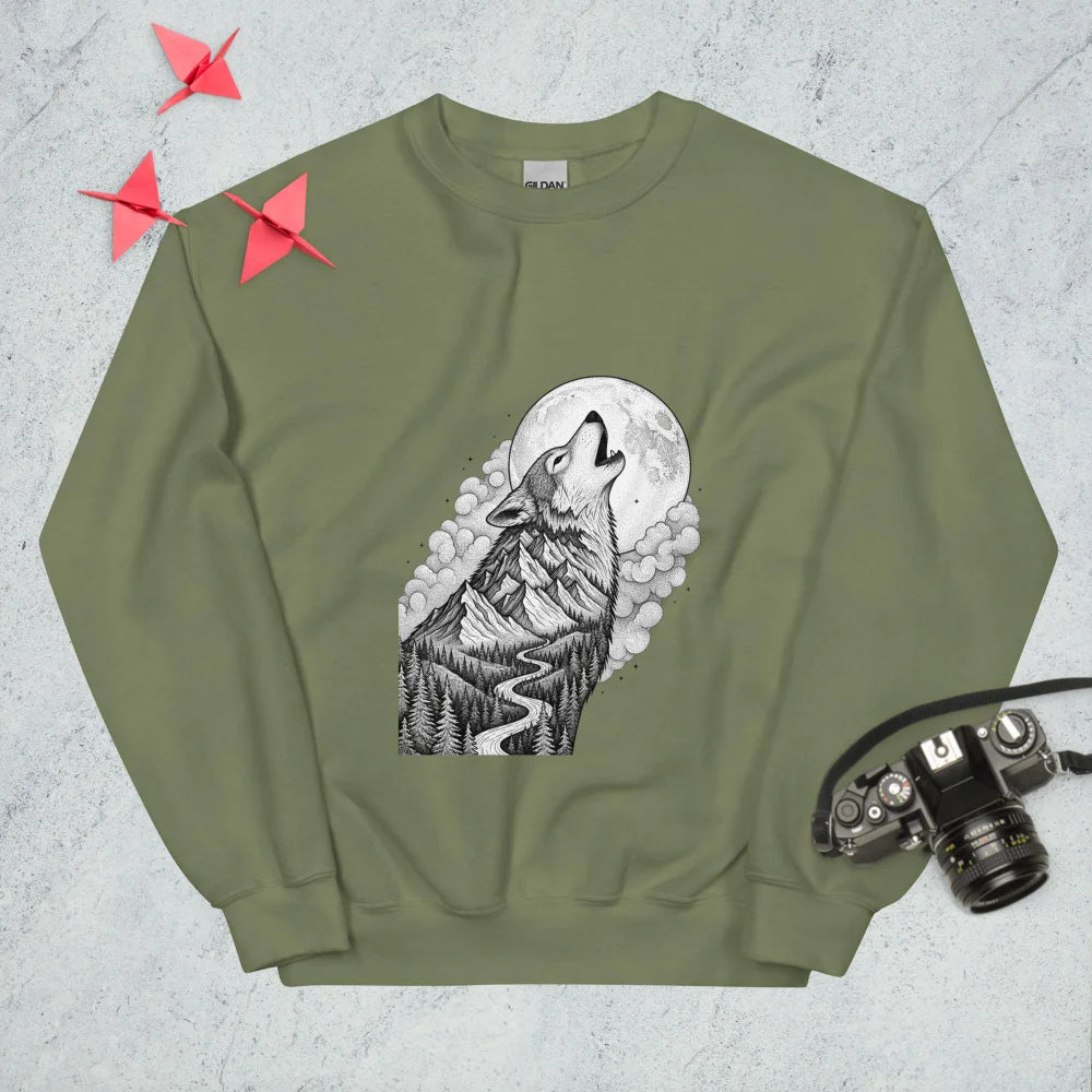 Sweatshirt "A Howling Wolf"