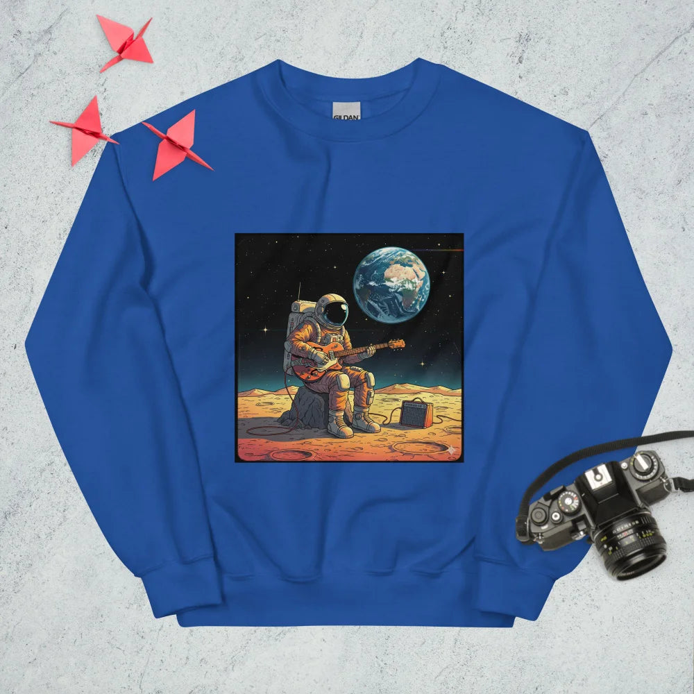 Sweatshirt "An Astronaut Playing Guitar On The Moon"