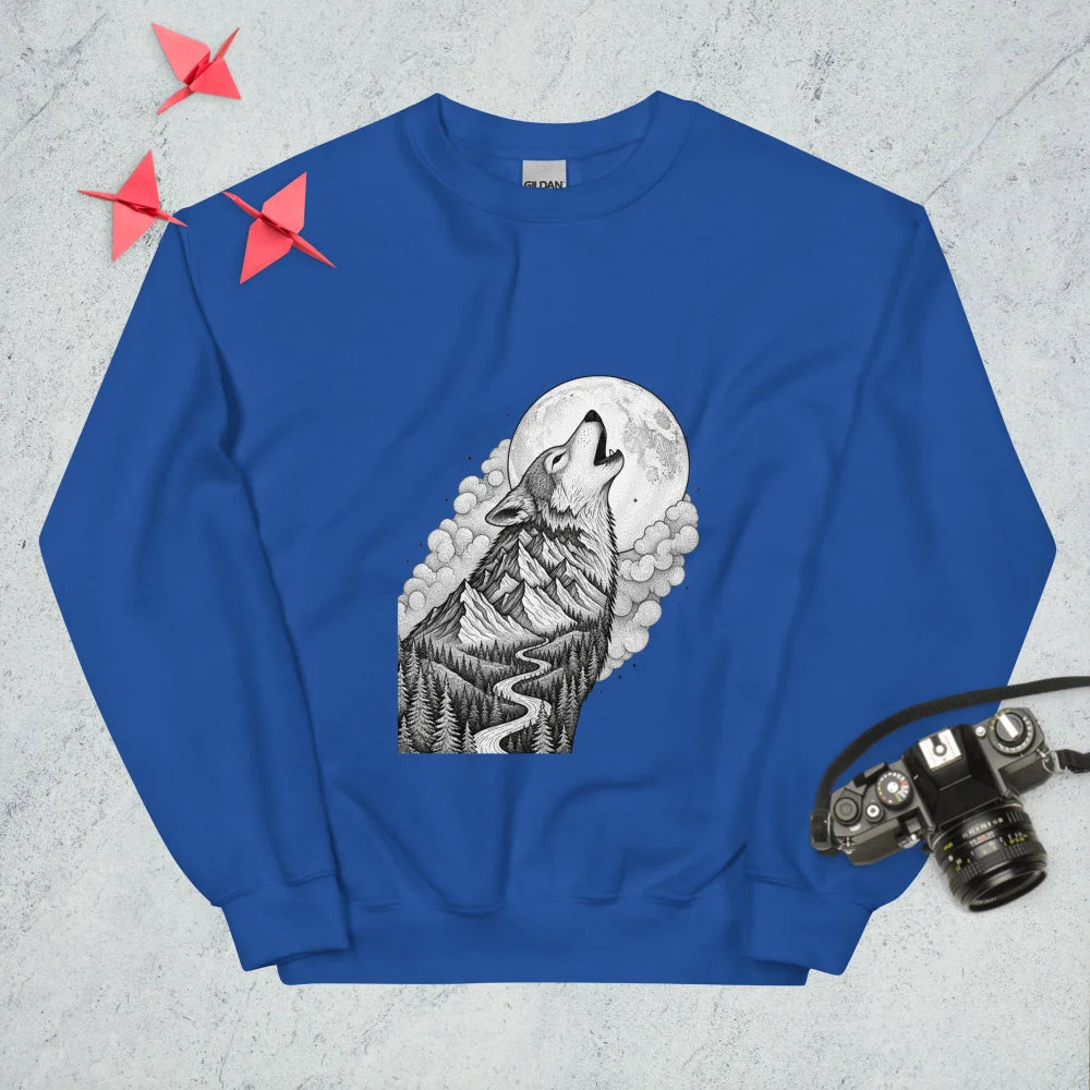 Sweatshirt "A Howling Wolf"