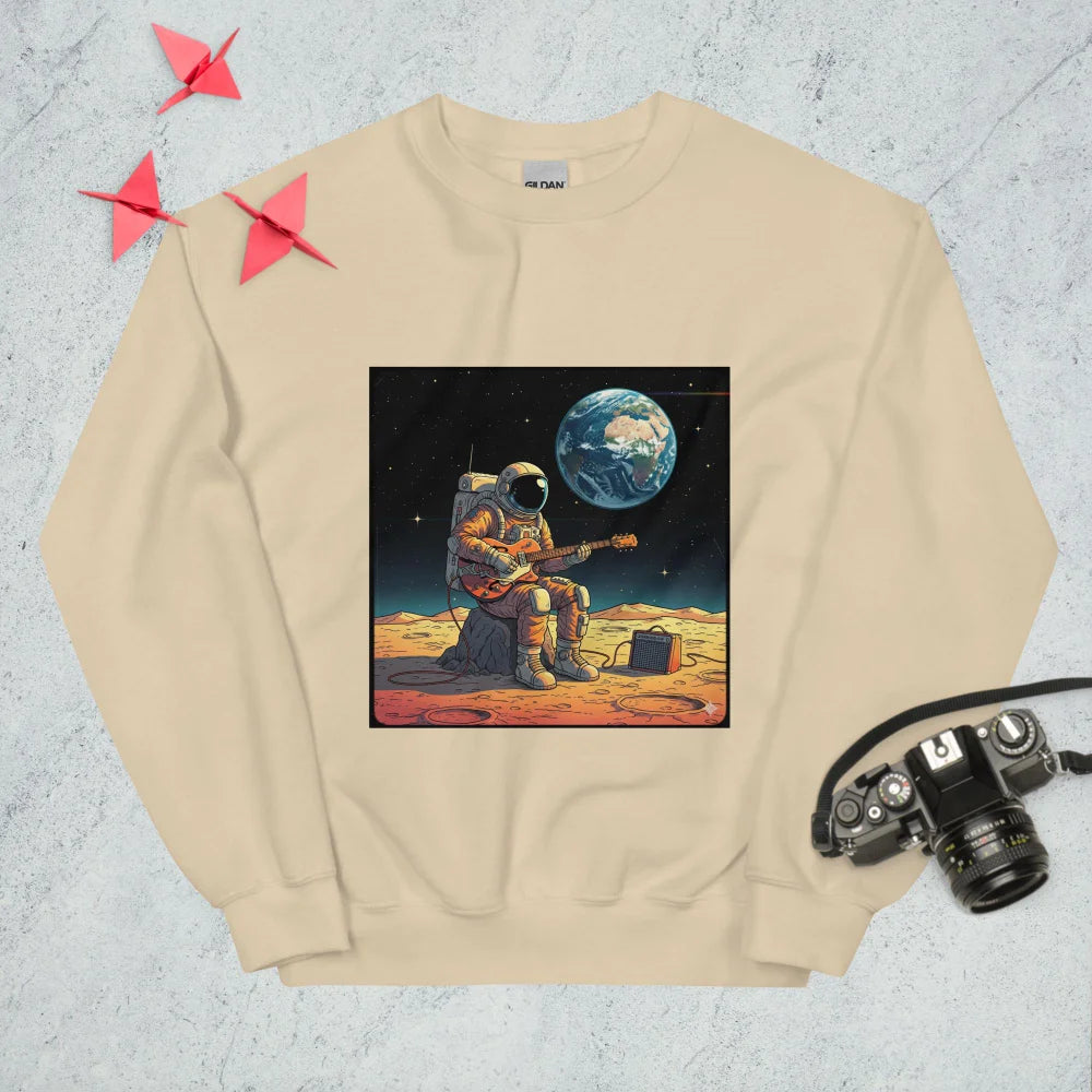 Sweatshirt "An Astronaut Playing Guitar On The Moon"