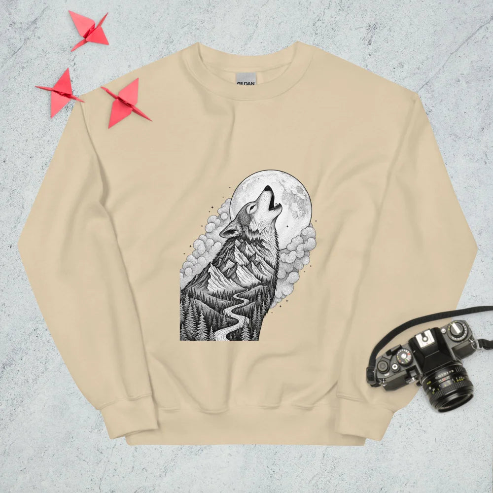 Sweatshirt "A Howling Wolf"