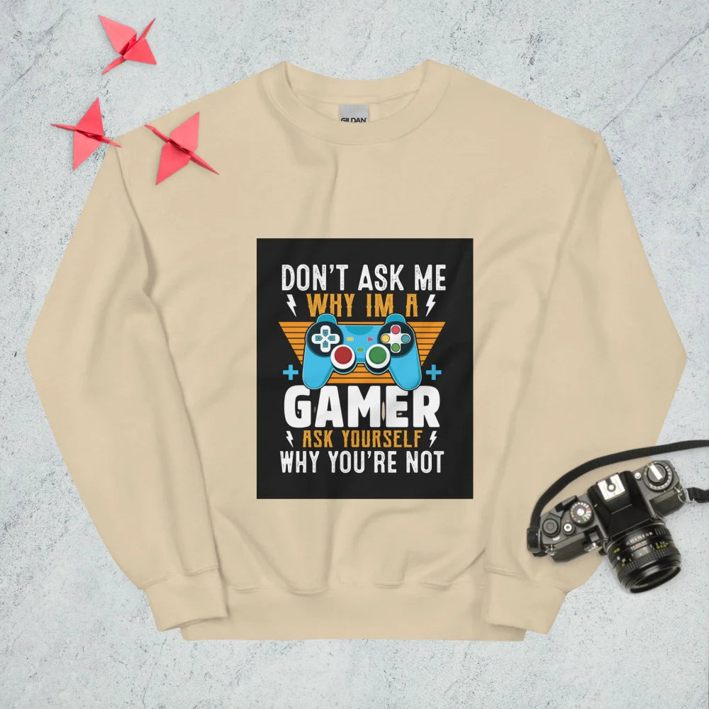 Sweatshirt "Don't Ask Me Why Im A Gamer"