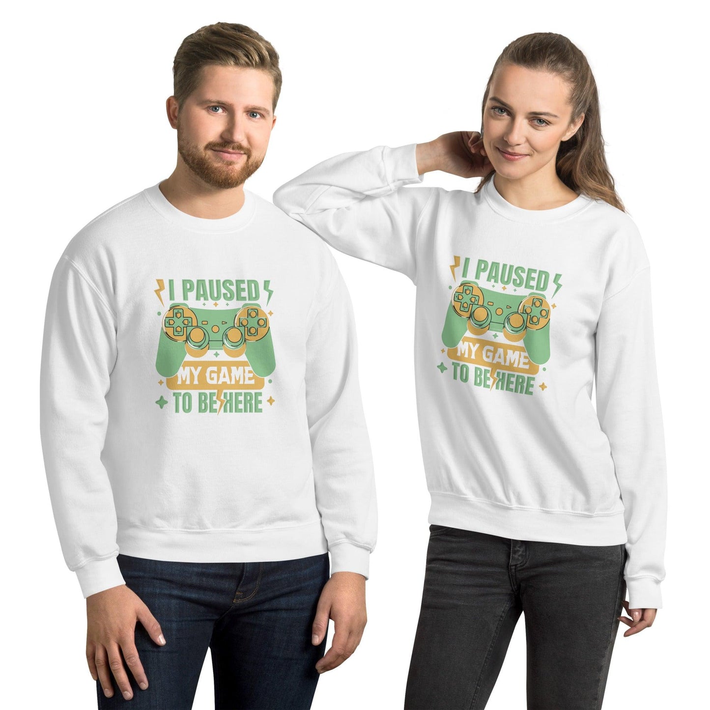 Sweatshirt "I Pause My Game To Be Here" - Koolmi