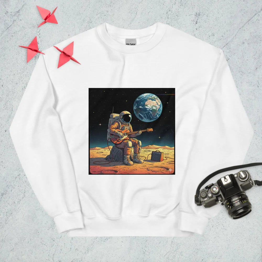 Sweatshirt "An Astronaut Playing Guitar On The Moon"