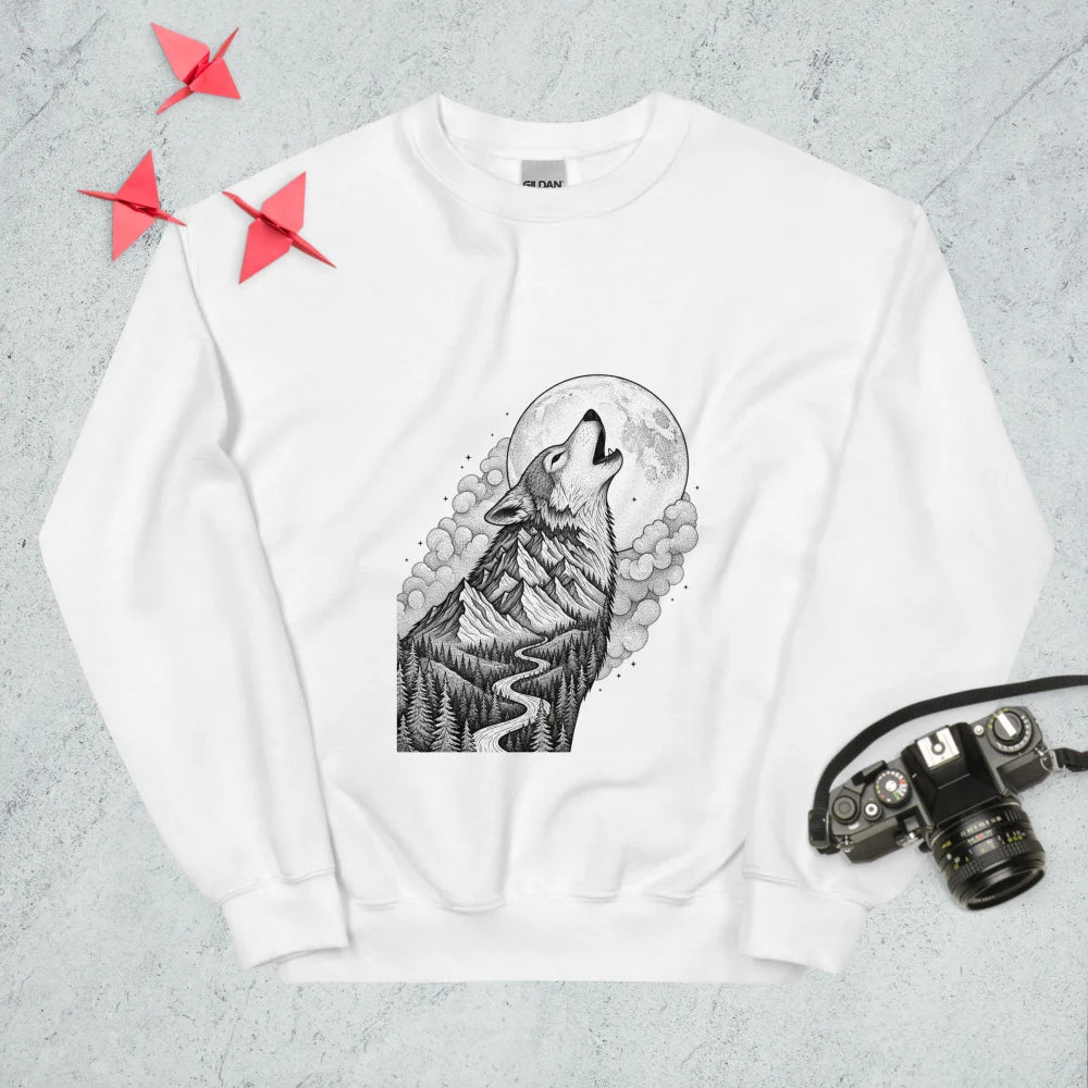 Sweatshirt "A Howling Wolf"