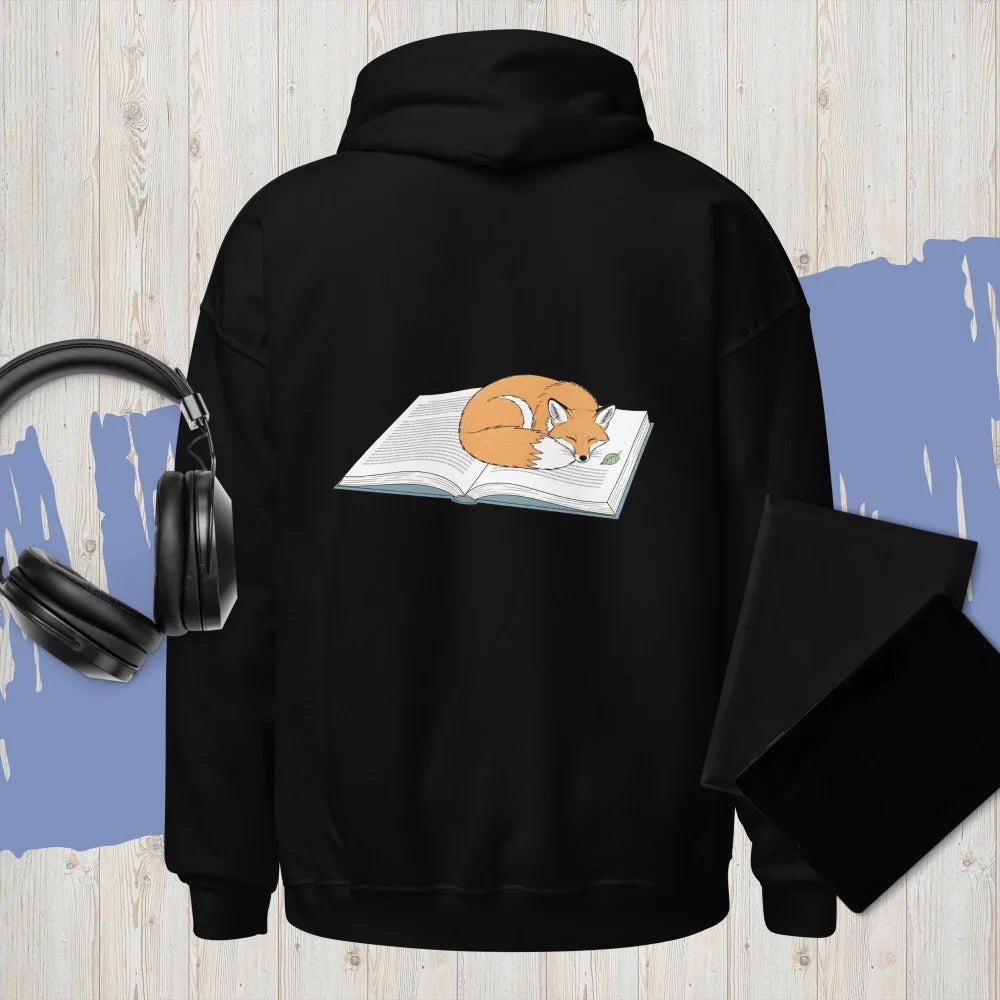 Sweat À Capuche "Fox Sleeping On A Book"