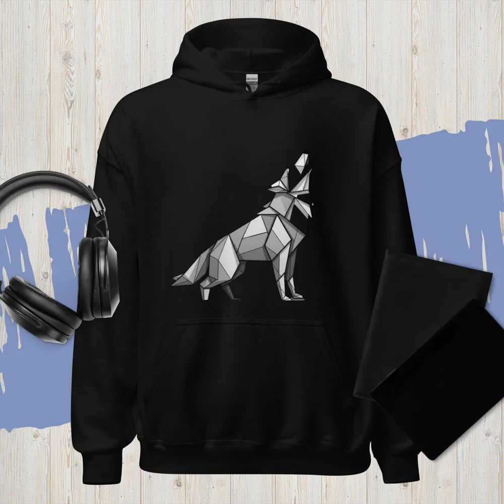Sweat À Capuche "A Geometric Wolf"