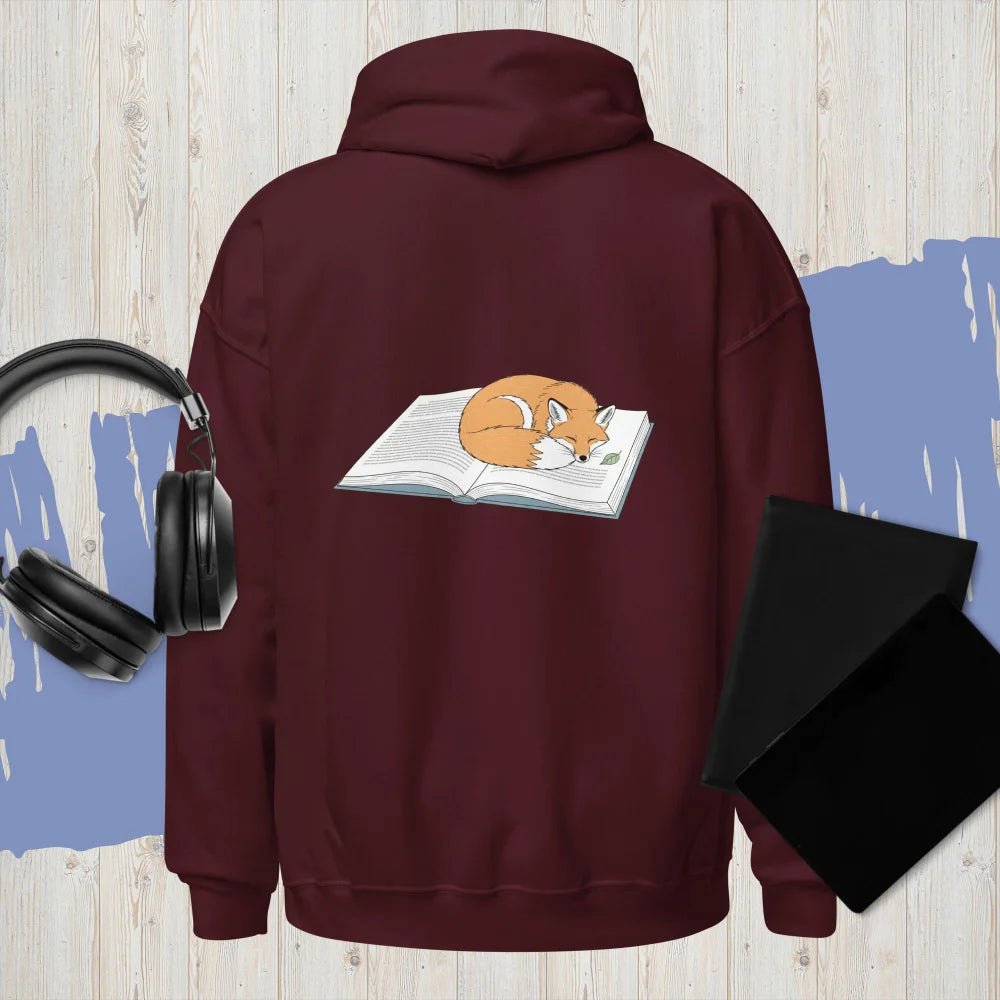 Sweat À Capuche "Fox Sleeping On A Book"