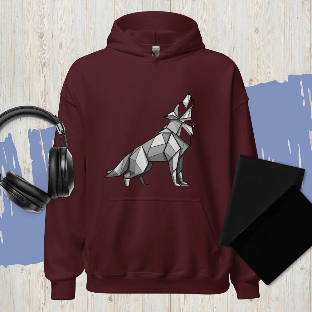 Sweat À Capuche "A Geometric Wolf"