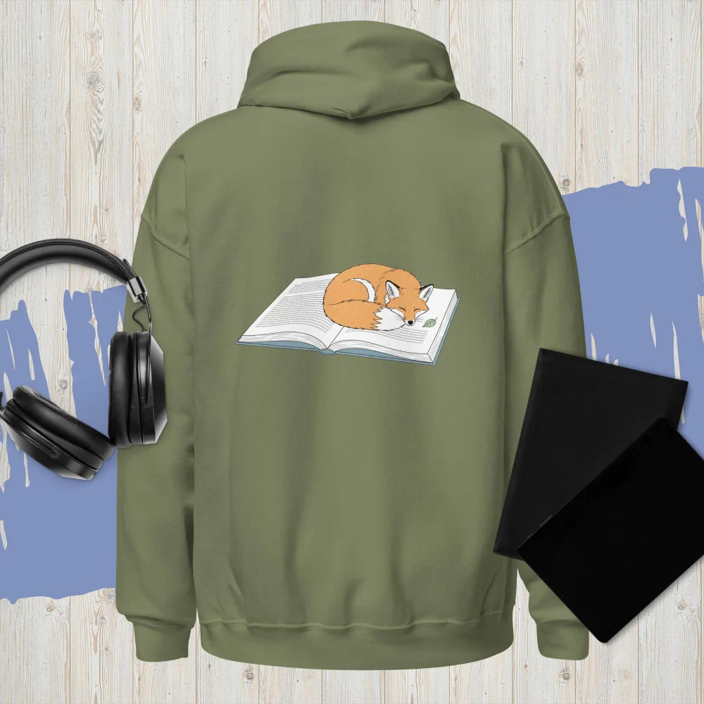 Sweat À Capuche "Fox Sleeping On A Book"