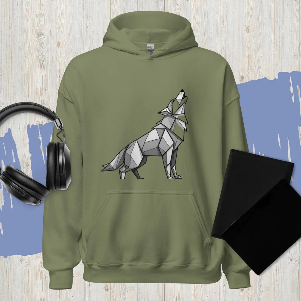 Sweat À Capuche "A Geometric Wolf"
