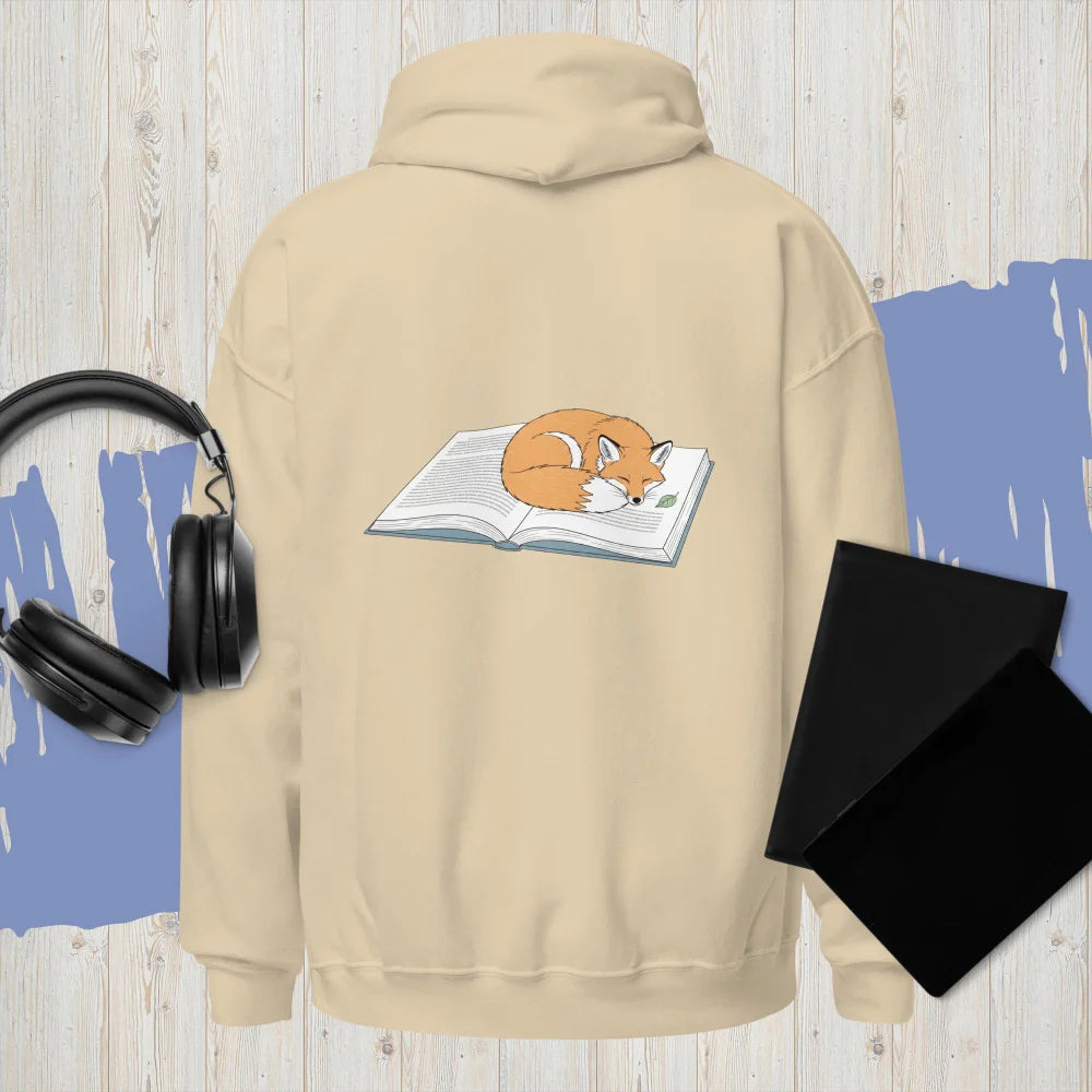 Sweat À Capuche "Fox Sleeping On A Book"