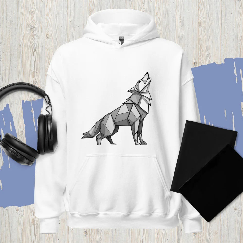 Sweat À Capuche "A Geometric Wolf"