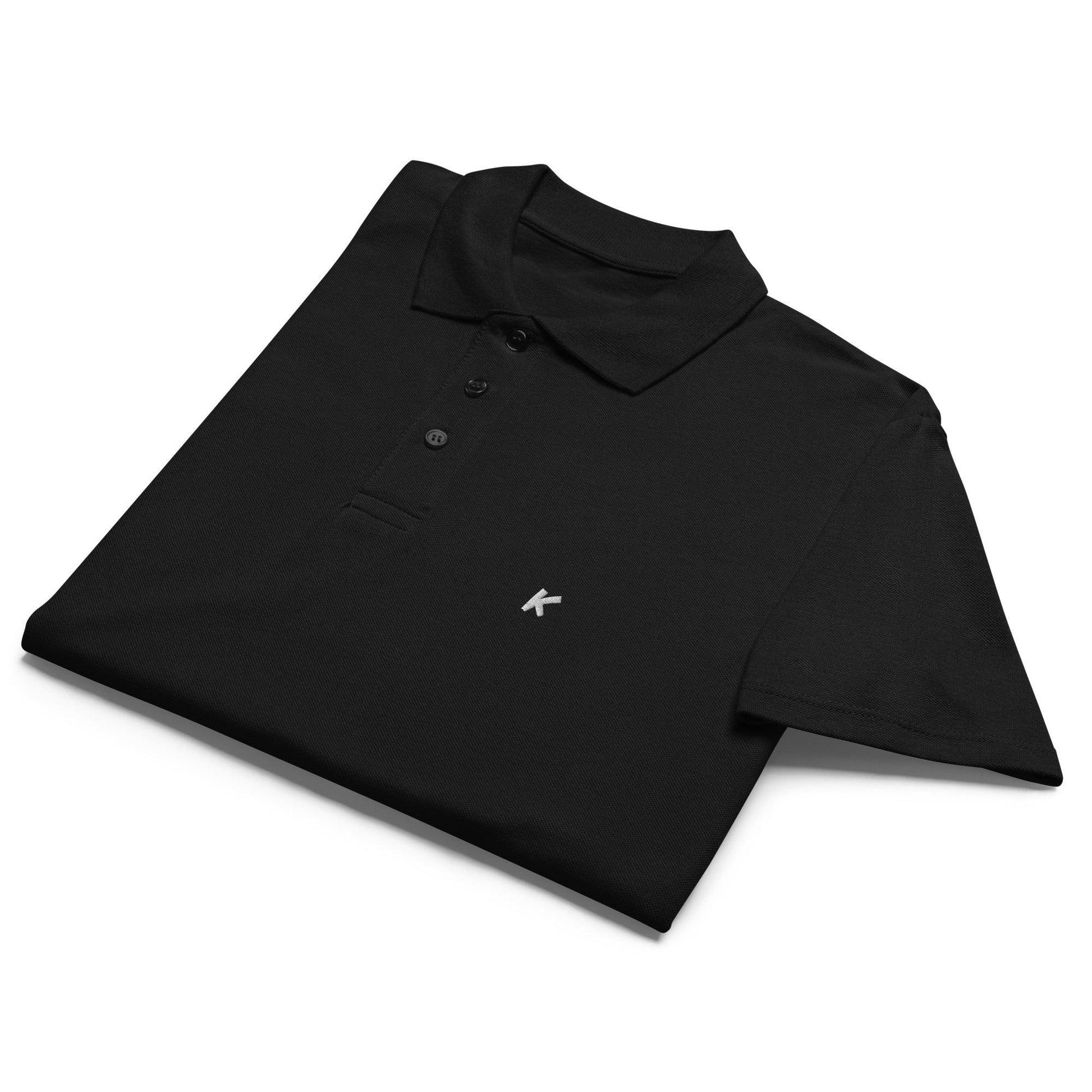 POLO FEMME NOIR BRODÉ - Koolmi