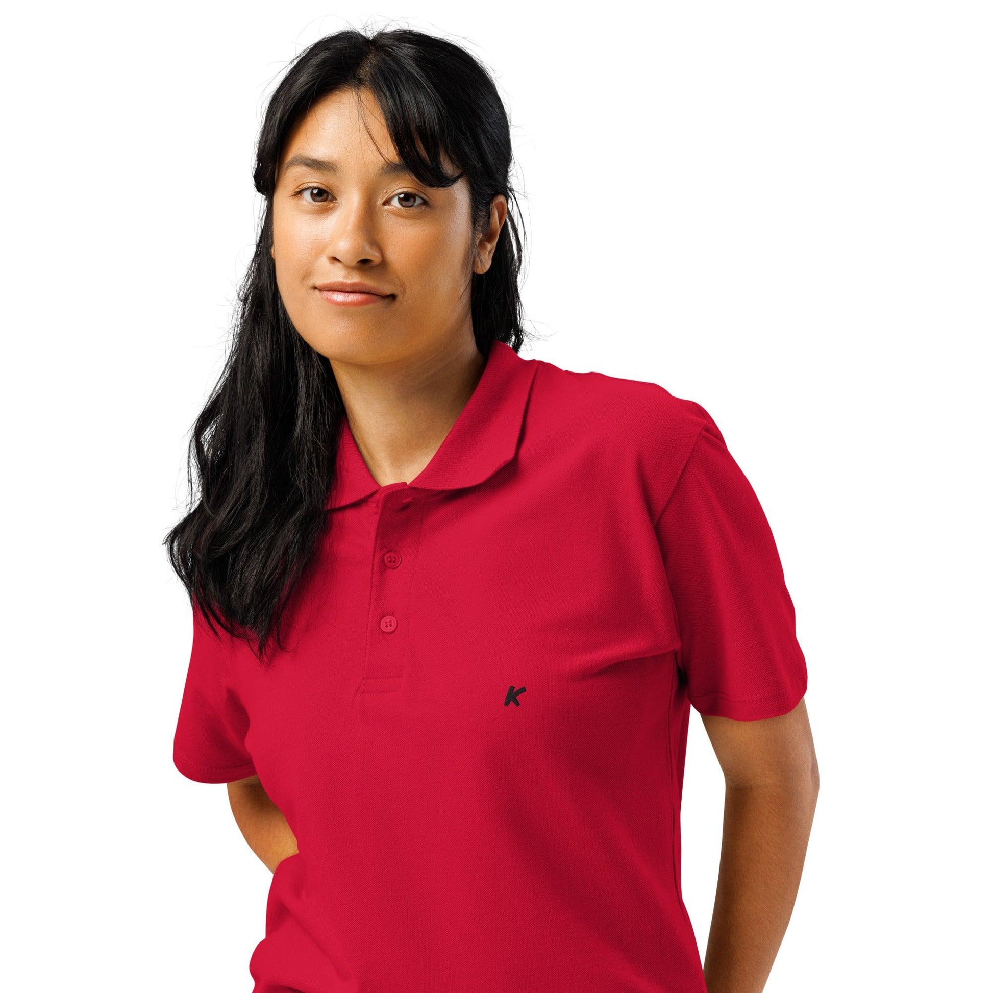 POLO FEMME ROUGE BRODÉ - Koolmi