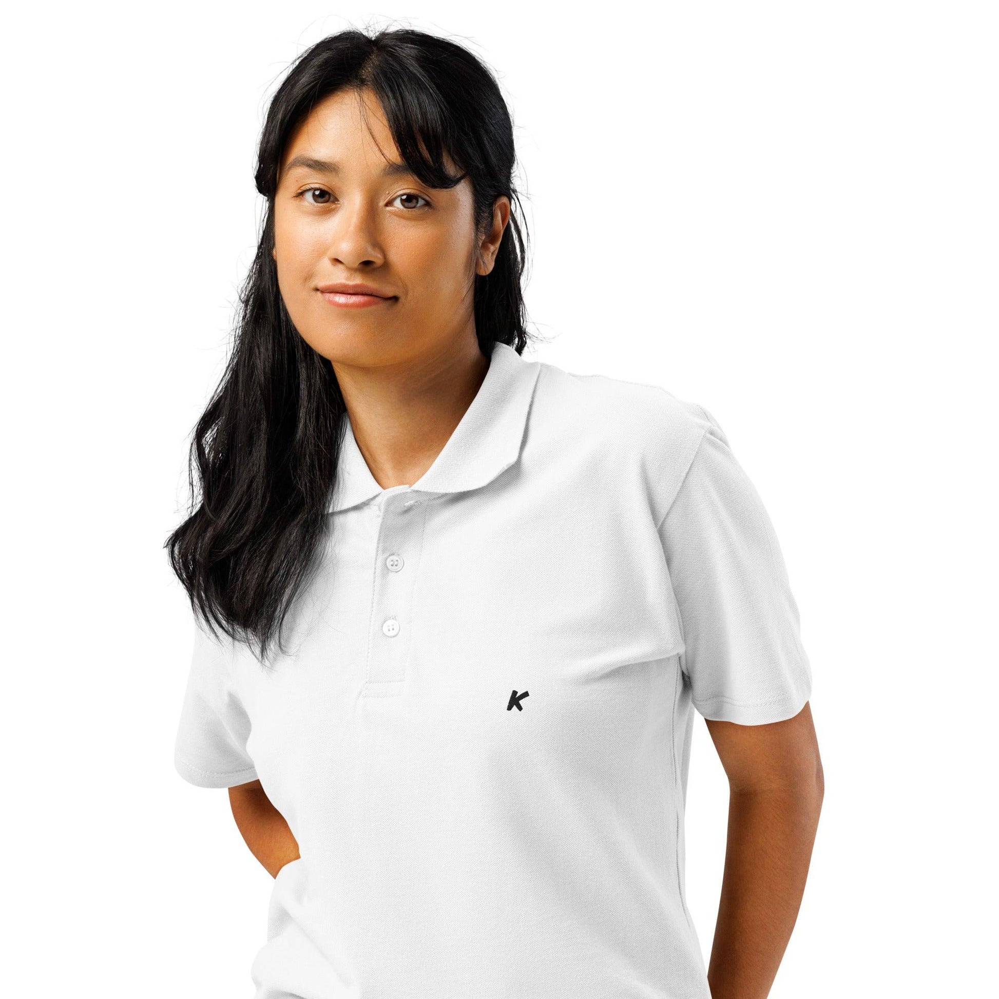 POLO FEMME BLANC BRODÉ - Koolmi
