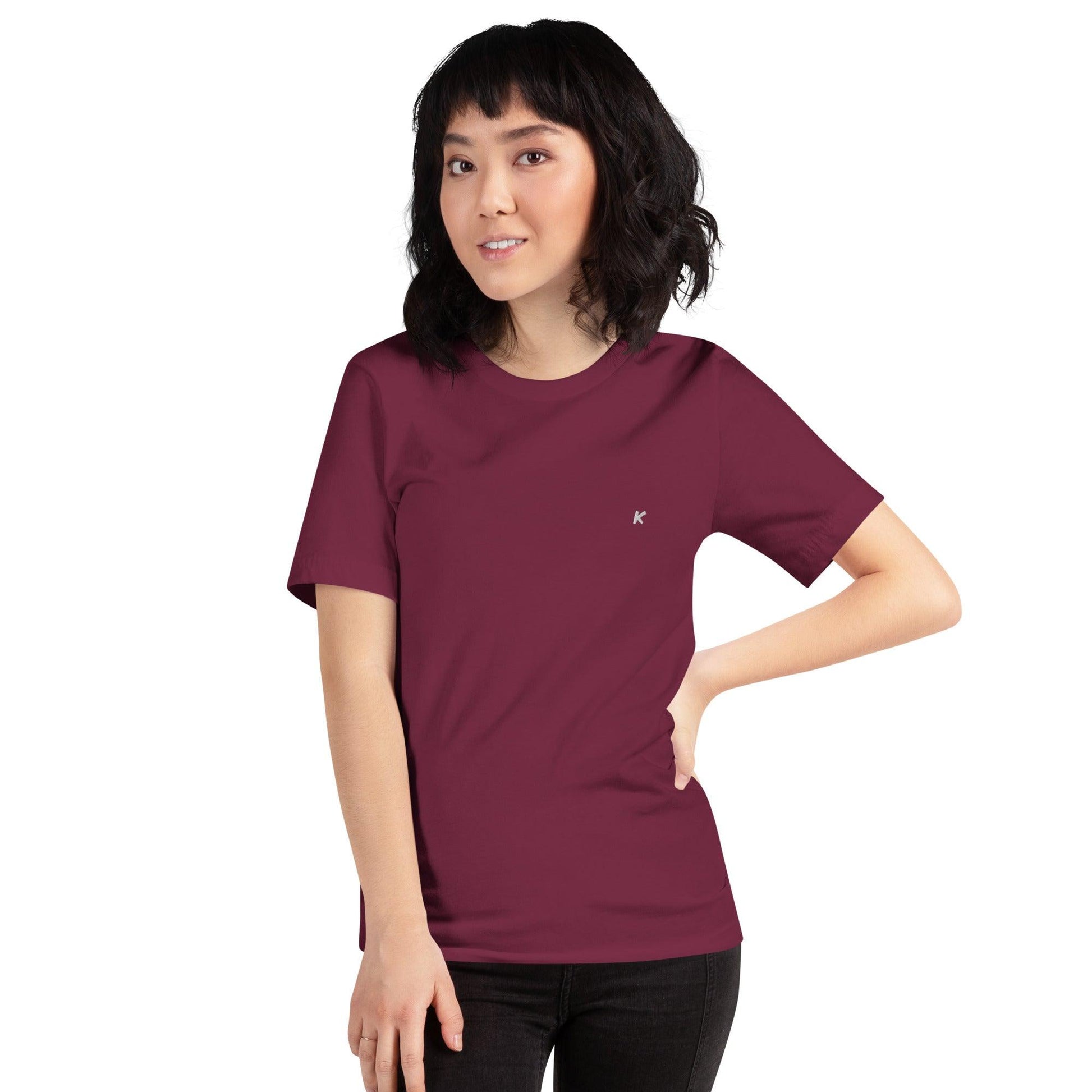 T-SHIRT FEMME MARRON BRODÉ - Koolmi