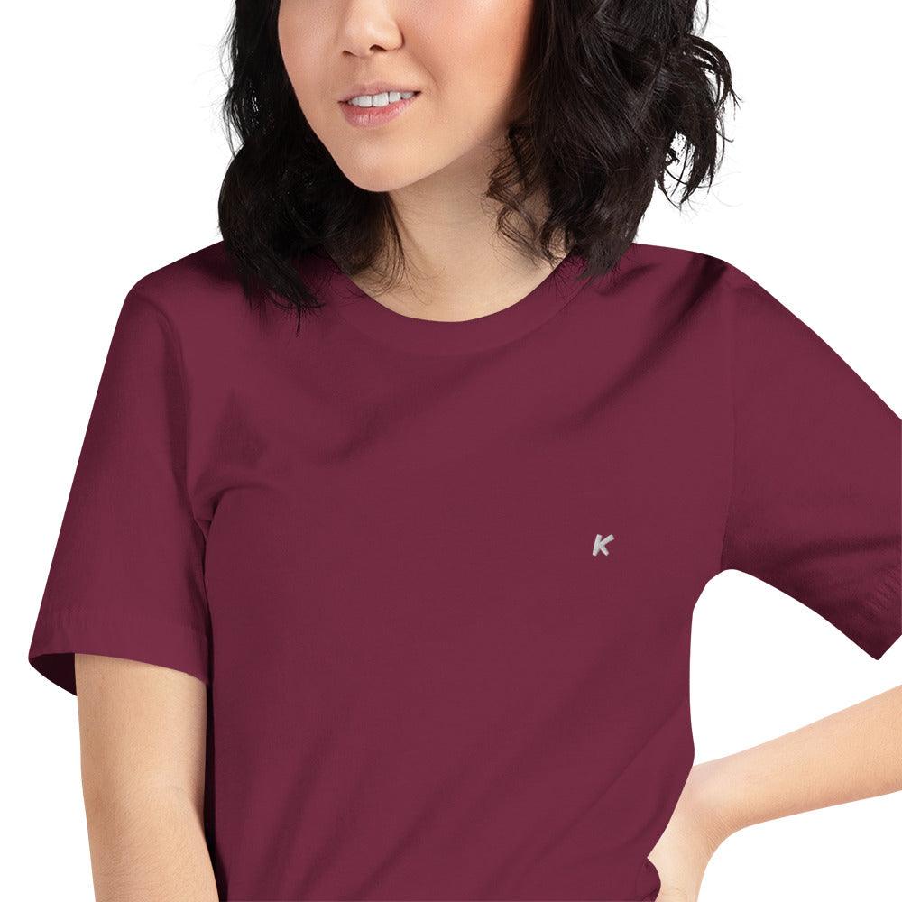 T-SHIRT FEMME MARRON BRODÉ - Koolmi