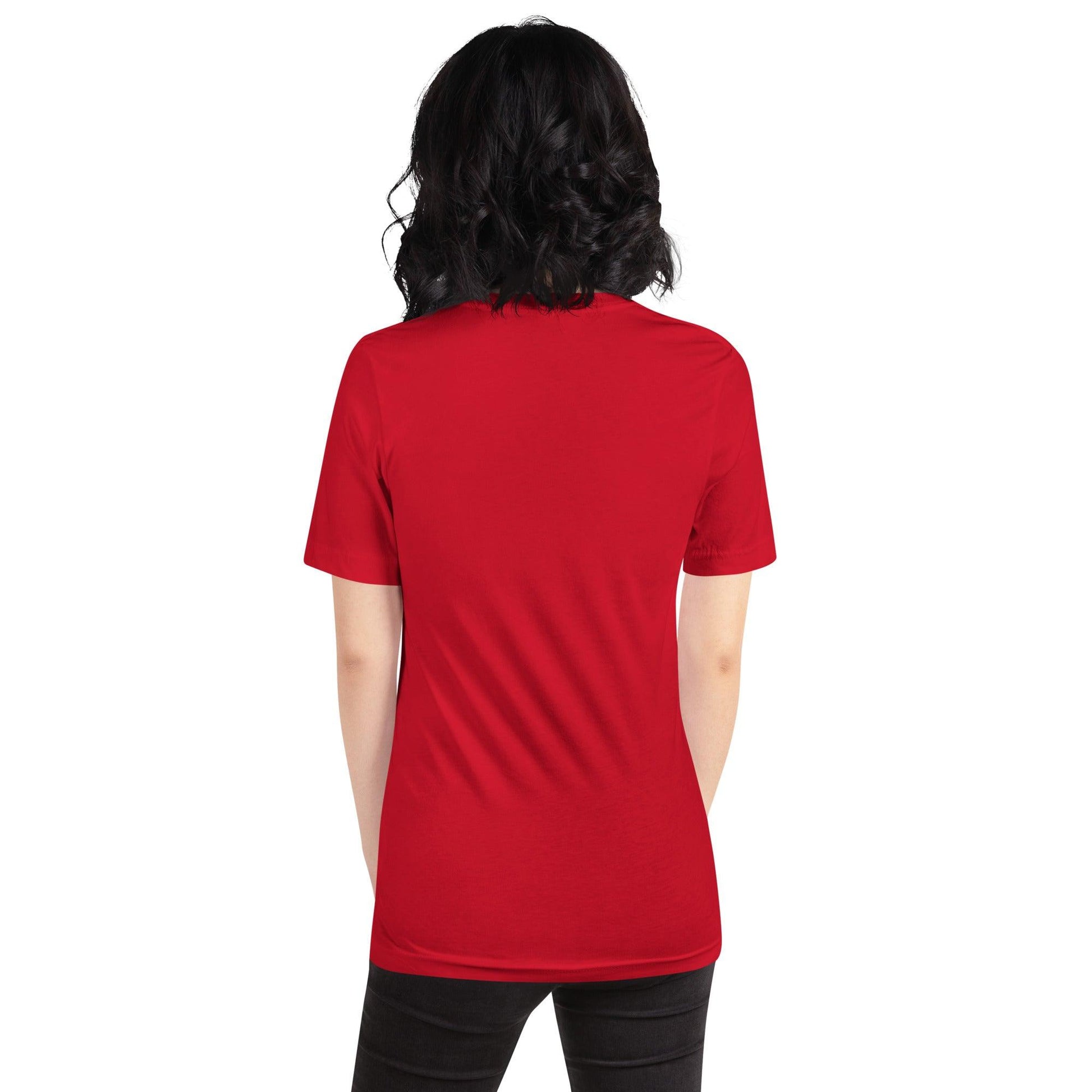T-SHIRT FEMME ROUGE BRODÉ - Koolmi