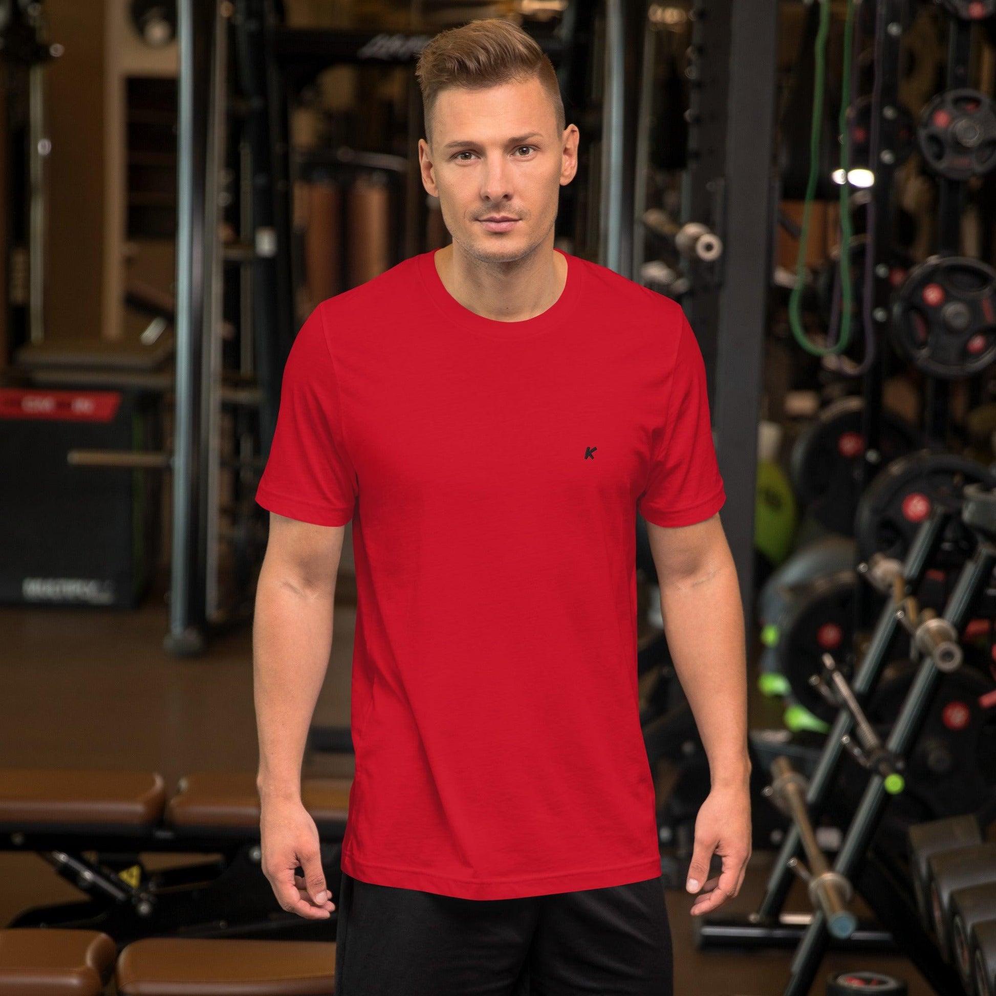 T-SHIRT HOMME ROUGE BRODÉ - Koolmi