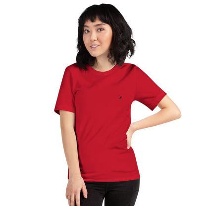 T-SHIRT FEMME ROUGE BRODÉ - Koolmi
